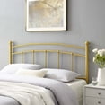 thumbnail image 2 of Headboard, King Size, Metal, Gold, Modern Contemporary Urban Design, Bedroom Master Guest Suite, 2 of 6