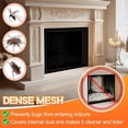 thumbnail image 1 of LEEYNEER Fireplace Screen Mesh Cover PVC Pet Proof with Hooks and Loops for Kids 114cm, 1 of 8