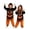 Orange-q, variant on Halloween Boy's Onesie, Hooded Zipper Jumpsuit, Matching Family Elastic Loungewear for Halloween