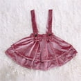 thumbnail image 4 of Mercatoo Girls Size 5 Clothes Toddler Girl's Double Suspender Skirt Velvet Short Skirt Children's Velvet Dresses for Big Kids, 4 of 4