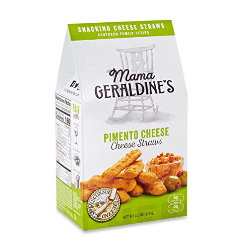 Mama Geraldine's Pimento Cheese Straws Crunchy Baked Savory Snack