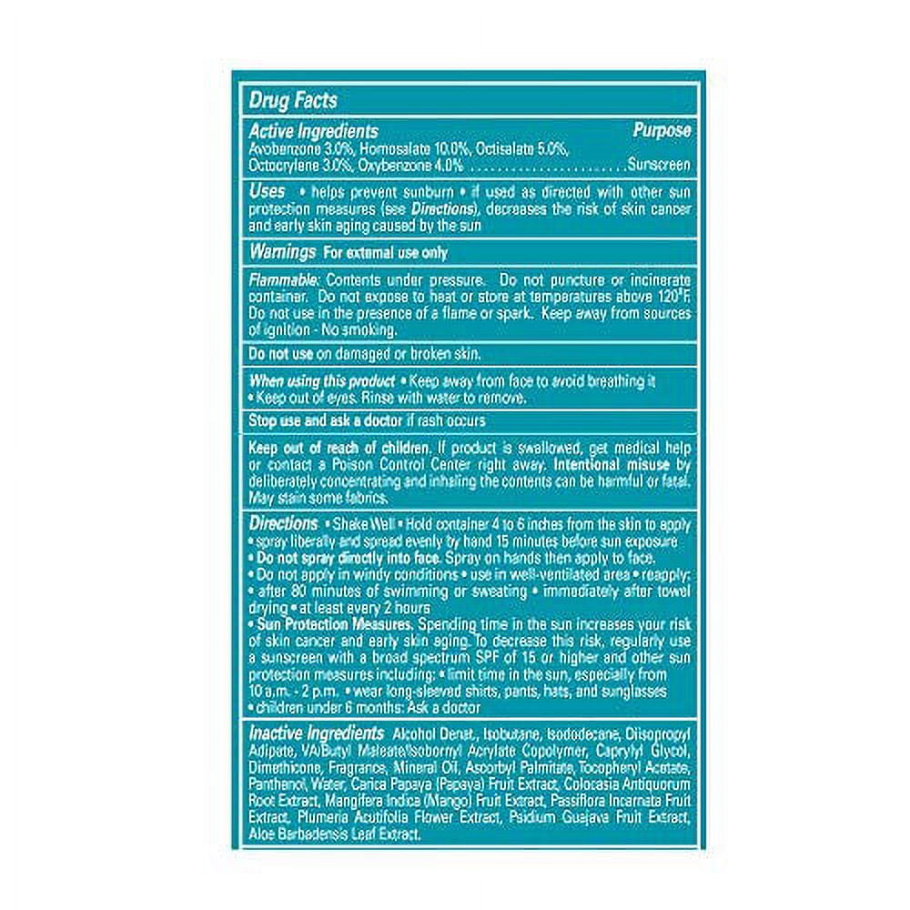 Hawaiian Tropic SPF 50 Broad Spectrum Sunscreen, Island Sport Sunscreen Spray, 6 oz, Twin Pack 6 Ounce - Twin Pack