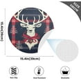 thumbnail image 3 of Dreamtimes Christmas Deer Placemats Set of 6 Non-Slip Heat Resistant Dining Table Place Mats Washable Kitchen PVC Weave Table Mats, 3 of 6