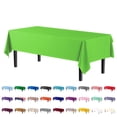 thumbnail image 1 of Exquisite Lime Plastic Tablecloth Cover - 54" x 108" - Heavy Duty - Disposable - Single Count, 1 of 6