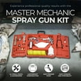 thumbnail image 2 of Master Mechanic Spray Gun Kit with Cleaning Brush Set & Easy Trigger Pivot, 2 of 7