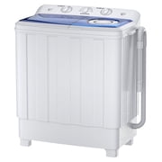 Auertech 28lbs Portable Washing Machine Compact Twin Tub Semi-Automatic Washer with Drain Pump
