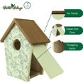 thumbnail image 3 of Casa decorativa con forma de pájaro azul, alas silvestres, olivo, color verde, 3 of 6