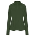 thumbnail image 5 of hoksml Women's 1/4 Zip Long Sleeve Athletic Top with Thumb Holes, UPF 50+ Sun Protection Quick Dry Workout Shirt for Running Yoga, 5 of 7