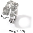 thumbnail image 2 of 14K Gold Open Geometric Moissanite Ring, Modern Design for Men, Ideal Birthday Gift for Men, 2 of 7
