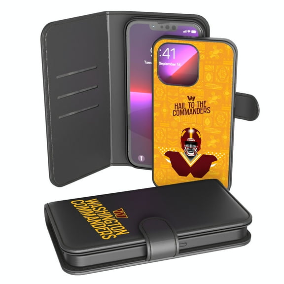 Keyscaper Black Washington Commanders iPhone Wallet Case
