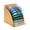 Wood, variant on Clipboard Holder, Wooden Clipboard Organizer with Raised Side Panel, Clip Board Storage Rack for Classroom and Office, Clip Boards not Included