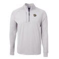 thumbnail image 2 of Men's Cutter & Buck  Heather Gray Lehigh Valley IronPigs Adapt Eco Knit Heather Big & Tall Quarter-Zip Pullover Top, 2 of 3