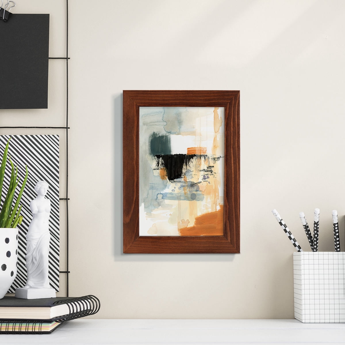 Seria IV - Framed Print w/glass - Chestnut