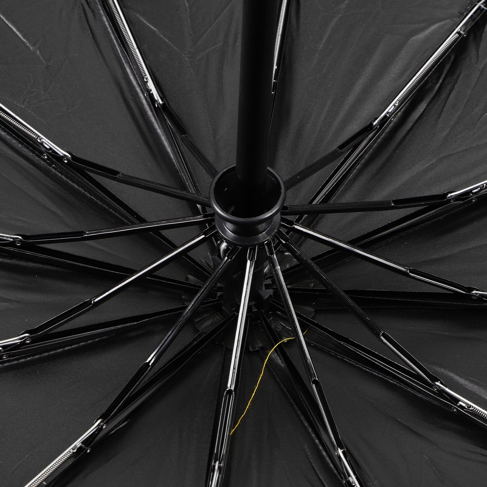 Riousery Sun Rain Umbrella 24-Rib Windproof UV Protection Foldable Automatic Travel Umbrella Compact Portable Daily Use Sunshade Black 13 Inches / 33 cm