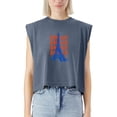 thumbnail image 2 of EcoLoom Amour Sketch Paris Cap Sleeve Muscle Crop Shirt Women Sleeveless Baby Tee, 2 of 5