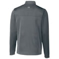 thumbnail image 3 of Men's Cutter & Buck Steel Utah Utes Traverse Stripe Quarter-Zip Pullover Top, 3 of 3