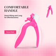 thumbnail image 4 of Nail Clippers for Acrylic Nails with Sizer and Catcher Adjustable Nail Tip Cutter with Length Measurement Dial Artificial Fake Acrylic Extension Trimmer Nail Art Salon Home Manicure Tool Pink, 4 of 5