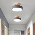 thumbnail image 2 of Ceiling Lights Modern LED Nordic Wood Lighting Fixture Indoor Luminaire Kitchen Living Bedroom Bath, 2 of 5