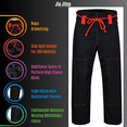 thumbnail image 3 of Brazilian Jiu Jitsu Gi for Men and Women, Lightweight and Preshrunk With a Free White Belt for Grappling Uniform Kimonos, 3 of 7
