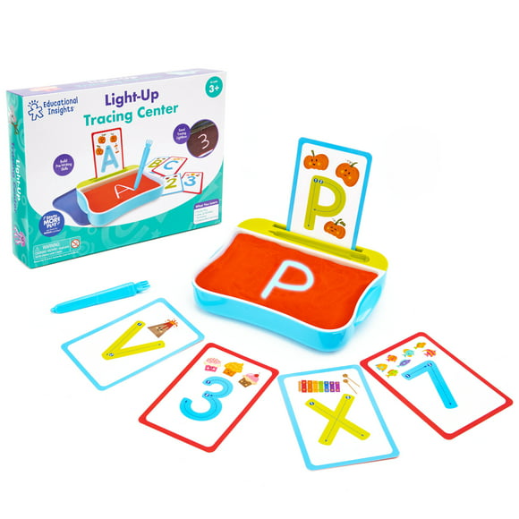 Educational Insights Light-Up Tracing Center Alphabet Activity Set, Preschool Learning Toy, Ages 3+