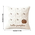 thumbnail image 3 of Pumpkin Embroidery Throw Pillow Cover Pumpkin Letter Decorative Square Sofa Cushion Cover Fall Farmhouse Couch Decor by OVFUIZ, 3 of 8