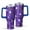Halloween Purple Spider, variant on Halloween Purple Checkered Ghosts and Icons Tumbler with Handle and Lid,40oz Double Wall Vacuum Insulated Tumbler,Cups Gift for Women and Men