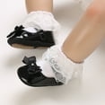 thumbnail image 4 of Yoyauz Baby Girl Mary Jane Shoes Anti Slip Rubber Sole Ballet Slippers Princess Dress Wedding Shoes Newborn Kids Shoes Toddler Shoes（0-12 Month）, 4 of 8