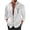 White, variant on PuLe Shirts for Men Mens Button Down Shirts Long Sleeve Shirt Casual Retro Cuffs Stretch Fashion Turndown Blouse with Pocket ﻿