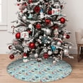 thumbnail image 4 of KLL 30" Christmas Tree Skirt Animal Dog Xmas Tree Skirts Mat for New Year Xmas Holiday Party Indoor Outdoor Home Decoration, 4 of 5