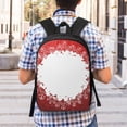 thumbnail image 5 of Xecao Winter Christmas Snowflake print Travel Backpack, Large Computer Backpack for Men Women, College School Rucksack Book Bag, 5 of 5