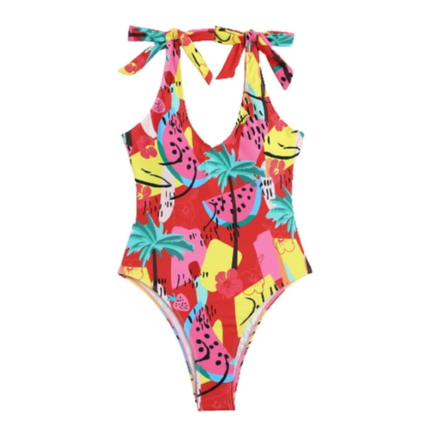 Scyoekwg Womens One Piece Swimsuits Clearance Summer Bikini Swimwear