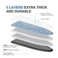 thumbnail image 4 of KK KINGRACK Ironing Board, Iron Board Full Size with Hanger & Rotating Nonslip Feet, 7 Level Height Adjustable, 43x13 in, Blue, 4 of 8