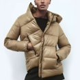 thumbnail image 2 of Vedolay Womens Hooded Parka Coat Solid Winter Coat Cardigans Fall Coat Long Outwear Khaki,L, 2 of 5