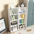 thumbnail image 7 of 4 Cube Storage Organizer, 5 Tire Open Shelf Bookcase, DIY Modular Book Shelf Ideal for Bedroom, Living Room, Office, 15.75*9.25*41.73 in,Units Closet Cabinet, 7 of 7