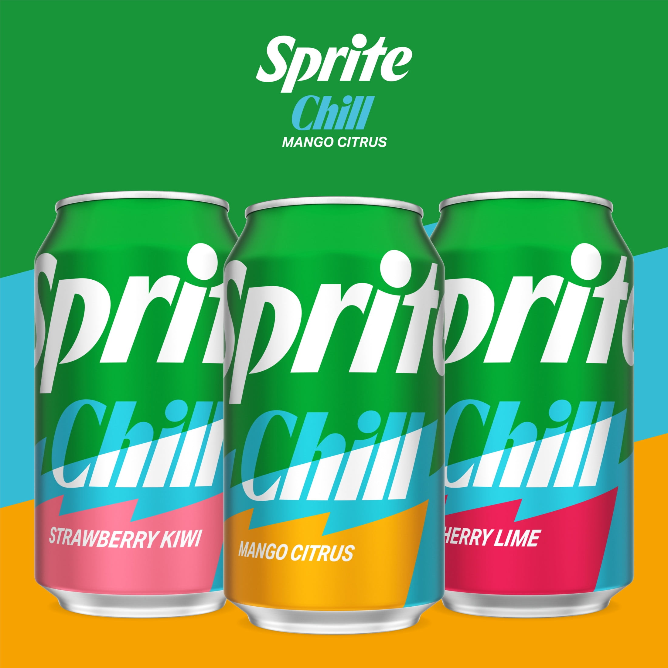 Sprite Chill Mango Citrus Soda Pop Cans, 12 fl oz, 12 Pack