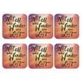 thumbnail image 2 of Disketp Not All Who Wander Are Lost Funny Coasters,6 Pcs Leather Coasters With Holder, Perfect Housewarming Hostess Gifts,Protect Furniture From Water Marks Scratch And Damage, 2 of 9