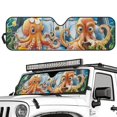 thumbnail image 3 of Binienty Funny Octopus Sun Shade For Car Windshield Compatible with Jeep Gladiator JT 2020-2025 Easy Fold Heat Reflector Car Window Sun Shade Folding Automotive Interior Accessories, 3 of 6