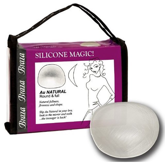 Braza Swim Shapers Silicone Au Natural Add a Cup Size Bra Inserts One