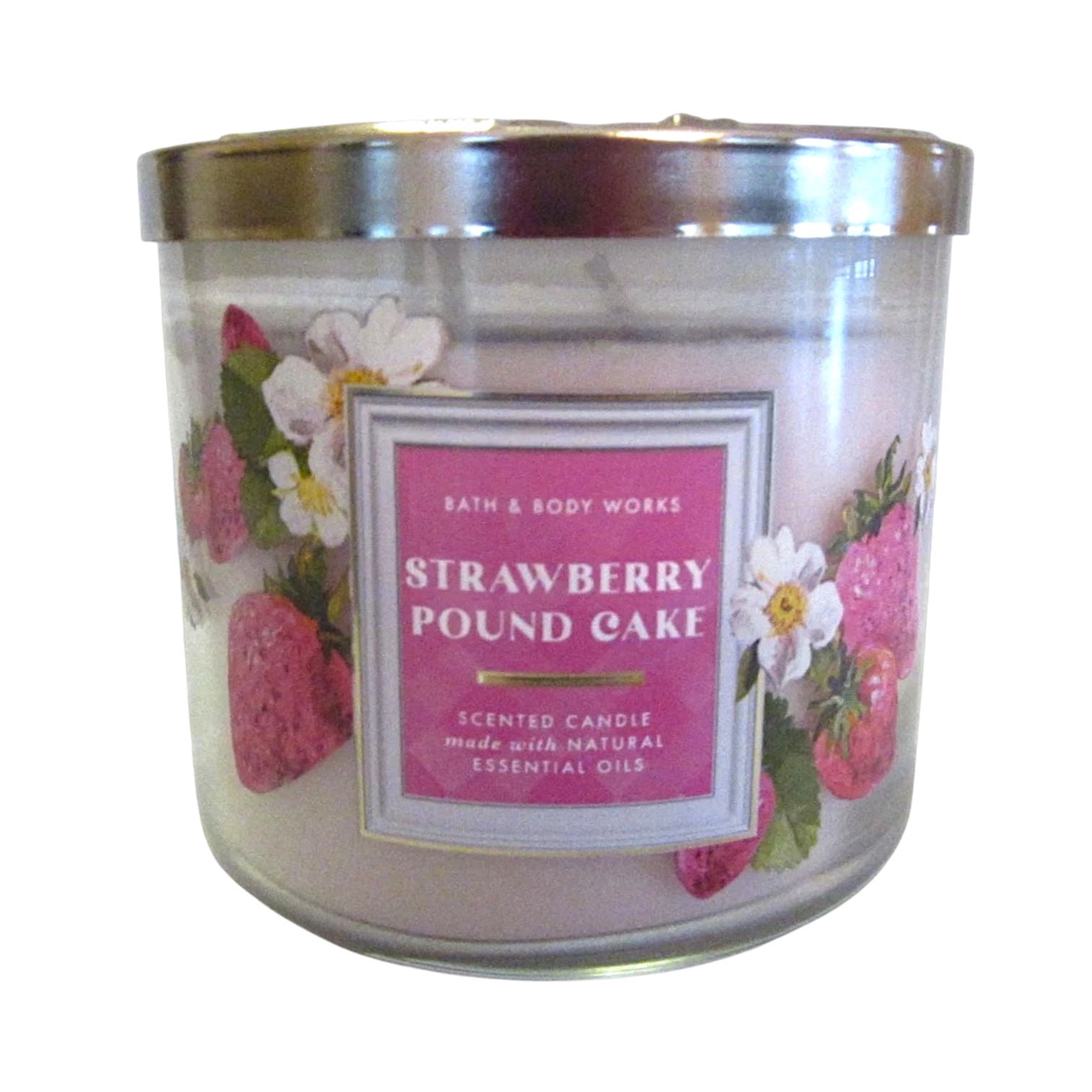 Bath & Body Works Sweet Whiskey 3-Wick Candle (14.5 Oz) + Strawberry Cake Soap - Sweet, Fruity & Cozy Scent