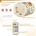 thumbnail image 5 of Yayeee Flameless Candles with Remote Flickering Battery Operated Multi Color Changing, Beige Floral, 5 of 7