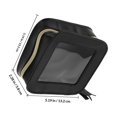 thumbnail image 2 of Phenofice De Transparente Impermeable Con Cremallera Para Viaje Estilo Moderno Negro, 2 of 6