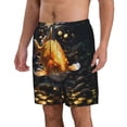 thumbnail image 2 of Pofeuu Golden Koi And Treasure Prin Men's Swim Trunks Quick Dry Bathing Suit Swimming Board Shorts Mesh Lining Beach Swimwear-XX-Large, 2 of 6