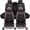 Coffee, variant on FANOTEK For 2000-2026 Subaru Outback Car Seat Covers 5-Seats, Premium Pu Leather Auto Cushion Protector, Front Rear Seat Full Set for Subaru Legacy Impreza Forester Black Red Line