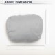 thumbnail image 5 of Almohada para Cabeza de Automóvil Ergonomica y Cómoda Almohada de Soporte para el Cuello Suede, Espuma de Memoria Ancho Ajustable Gris Claro 2 Pzs para Conducir Viajar, 5 of 7
