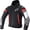 Black/White/Red, variant on Zaca Air Men's Street Motorcycle Jackets - Black / Small