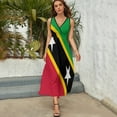 thumbnail image 3 of Flag of Saint Kitts And Nevis Sleeveless Dress Dresses Women Summer Evening Dresses Ladies Bohemia Long Dresses, 3 of 9