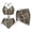 Camouflage Hunting Branches, variant on Camouflage Hunting High Waisted Push Up Cheeky with Chiffon Cover Ups for Women 3 Pack Sets, Branches Wrinkle-Resistant Sheer Cover Ups Ideal for Summer Vacation