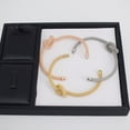 thumbnail image 3 of 3 Pieces Women's Girls Tangled Bracelets 3 Color Set Gold Silver & Rose Gold, 3 of 5
