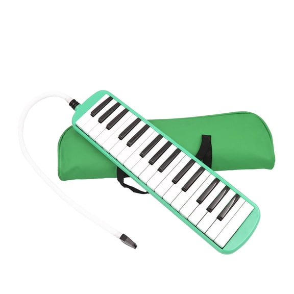 PENIKOKO 32-Key Green Keyboard with Carrying Bag, Lightweight Portable Music Instrument for Beginners