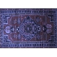 thumbnail image 1 of Ahgly Company Machine Washable Indoor Rectangle Persian Blue Traditional Area Rugs, 7' x 10', 1 of 4